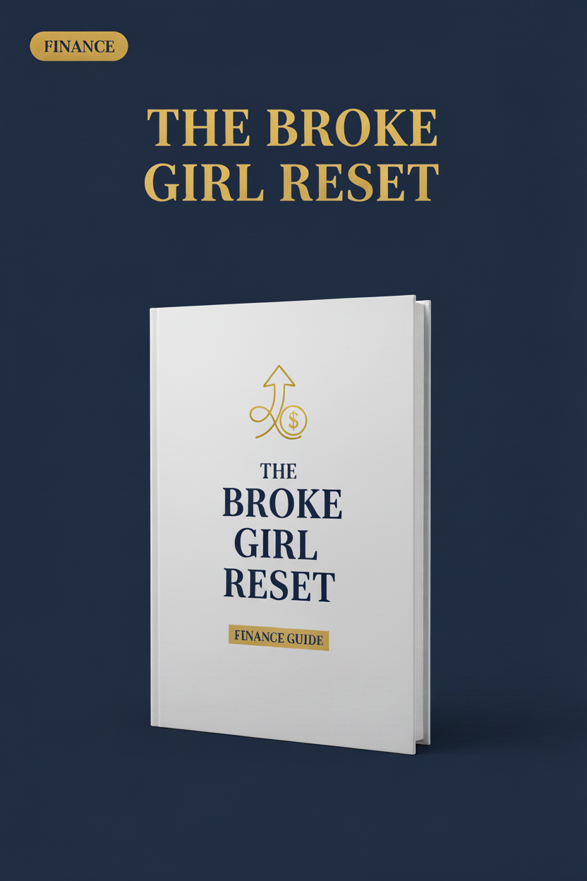 The Broke Girl Reset — Finance Guide Cover