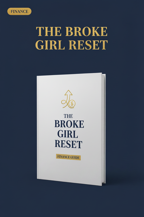 The Broke Girl Reset — Finance Guide Cover